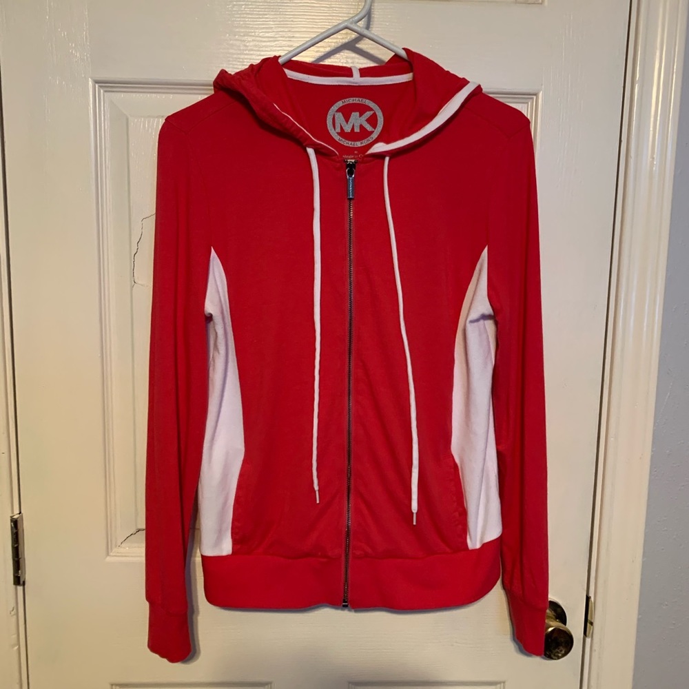 Michael Kors Hoodie Full Zipper Medium Deep Pink